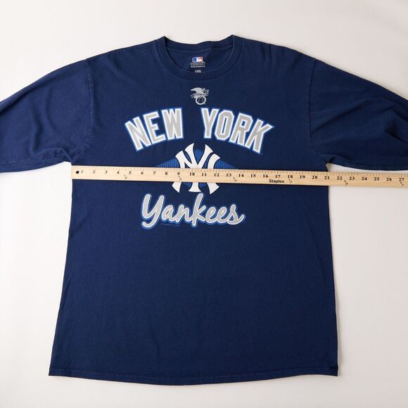 VF Imagewear New York Yankees T-Shirt Mens L Navy MLB Baseball Fan Graphic Retro - Picture 3 of 12
